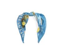 Lauren Foulard in cotone e seta con paesaggio TAGLIA UNICA Blue