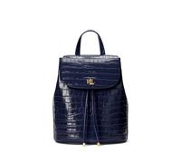Lauren Ralph Lauren Zaino Winny medio in pelle goffrata TAGLIA UNICA Blu navy francese