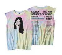 Lauren Spencer Smith The Art of Being A Mess Tour Canotte Unisex Gilet Senza Maniche Uomo Donna Streetwear Outdoor, Tintura a nodo., 4XL