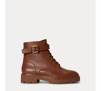 Lauren Stivaletti Allyson in vitello con logo EU 39 Brown