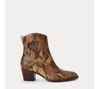 Lauren Stivaletti Harpher in pelle pitonata EU 40 Tan