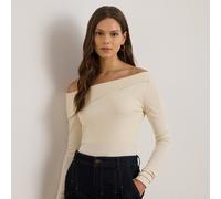 Lauren Top asimmetrico a spalle scoperte XXL Cream