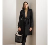 Lauren Trench a doppio petto in misto cotone S Black
