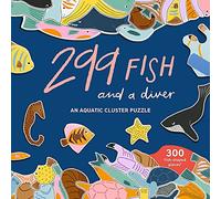 Laurence King-299 Fish (And a Diver) Aquatic Cluster Puzzle, Colore 299 Pesce (e Un subacqueo), 9780857829535