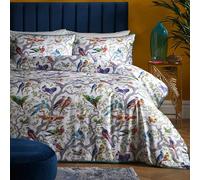Laurence Llewelyn-Bowen - Birdity Absurdity - Set copripiumino in 100% cotone a 200 fili - Letto king size multicolore
