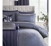 Laurence Llewelyn-Bowen - Palladio - Set Copripiumino Jacquard - Letto Matrimoniale in Navy