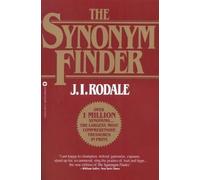 Laurence Urdang J.I. Rodale The Synonym Finder (Tascabile)