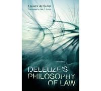 Laurent de Sutter Deleuze's Philosophy of Law (Copertina rigida)