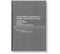 Laurent El Ghaoui Eric Feron Venkatarama Linear Matrix Inequalties i (Tascabile)