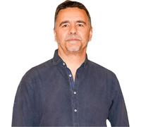 Laurent Garnier (Blue Shirt) Half Body Buddy Cutout