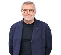 Laurent Ruquier (Navy Suit) Half Body Buddy Cutout