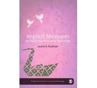 Laurie A. Rudma Implicit Measures for Social and Personality (Copertina rigida)