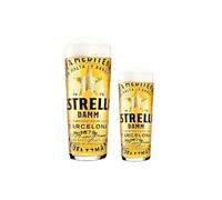 Laurie's Pub and Bar Accessories Estrella Damm - Set di 2 pinte e mezzo bicchiere