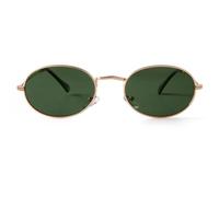 Laurinny Occhiali da sole Donna Uomo Retrò Ovale Metallo Vintage Classici Occhiali da sole Unisex