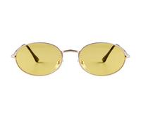 Laurinny Occhiali da sole Donna Uomo Retrò Ovale Metallo Vintage Classici Occhiali da sole Unisex