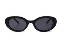 Laurinny Occhiali da sole ovali retrò di tendenza per donne uomini Vintage anni '90 Occhiali da sole tartaruga Occhiali da vista