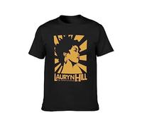Lauryn Hill Art T-Shirt Black Graphic Unisex Tee Shirt S