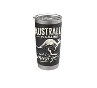 L'Australia sta chiamando e devo andare... Känguru Australia Bicchiere termico in acciaio inox doppia parete