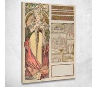 L'Austria All'Esposizione Universale Alphonse Mucha, amu18 quadro stampato su te