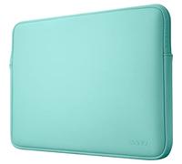 LAUT - Custodia protettiva per MacBook Pro, MacBook Air, computer portatile, iPad, ad alta densità, in neoprene, soffice pelliccia sintetica, protezione interna con cerniera, menta verde