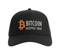 Lauthings Bitcoin Accepted Here Crypto Baseball cap Embroidered Men's Hat Unisex Sport