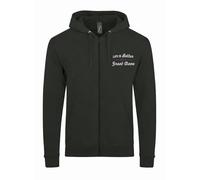 Lauthings Felpa con cappuccio unisex con zip e scritta "Life is Better With A Great Dane Dog", in pile di alta qualità, per uomo e donna, Nero , L