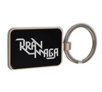 Lauthings Krav Maga, Portachiavi in vetro nero, portachiavi personalizzato