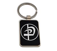 Lauthings KRAV MAGA Simbolo marziale, portachiavi in vetro nero, portachiavi personalizzato