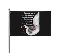 L'autismo benedica coloro che vedono la vita attraverso una finestra diversa. Bandiera decorativa per esterni di alta qualità, 9,1 x 1,5 m, colori vivaci, antivento e resistente all'acqua, ideale per