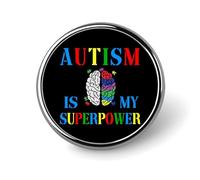 L'autismo è il mio superpotere Set di spille smaltate Bambino autistico Genitore autistico Spille per zaino Spilla Spilla puzzle autismo Bottoni per jeans Distintivo artistico mamma autistica per zain