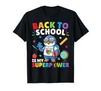 L'autismo è Il Mio superpotere Torna a Scuola Penguin Studenti Ragazzi Maglietta