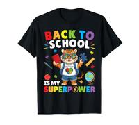 Lautismo è Il Mio superpotere Torna a Scuola Tiger Studenti Ragazzi Maglietta