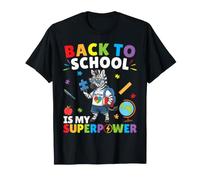 Lautismo è Il Mio superpotere Torna a Scuola Zebra Studenti Ragazzi Maglietta