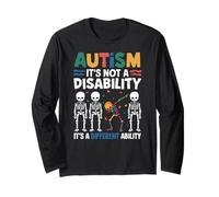 L'autismo non è una disabilità, è un'abilità diversa Dabbing Maglia a Manica