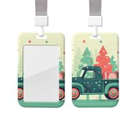 L'auto è piena di cose Porta badge con cordino Custodia verticale per carte con finestra trasparente Porta badge scorrevole in plastica per infermieri Forniture per ufficio Targhetta con nome