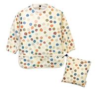 LAUTOKI ® Bavaglino con Maniche Lunghe Impermeabile - Set con Borsa per il Trasporto - 12-36M con Elastico e Tasca