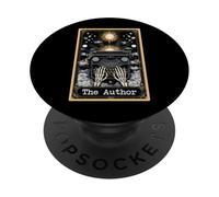 L'autore Scrittore Macchina da scrivere Tarocchi Witchy Moon PopSockets PopGrip Adesivo