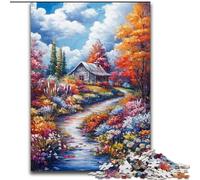 L'autunno arriva a casa - Puzzle da 1000 pezzi per adolescenti e adulti, divertenti attività di assemblaggio di modelli a casa, regalo di compleanno, regali da viaggio (50x75cm)
