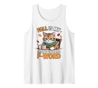 L'autunno è Il Mio Secondo Gatto Divertente con la Parola F Preferita Canotta