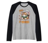 L'autunno è Il Mio Secondo Gatto Divertente con la Parola F Preferita Maglia con Maniche Raglan