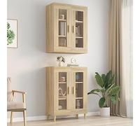 Lauuoeriau Articolo per la casa pensile da parete in rovere Sonoma, 69,5 x 34 x 90 cm, mobili