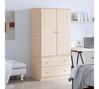 Lauuoeriau Casa & Giardino,Mobili-Armadio ALTA 90x55x170 cm Legno Massello Pino