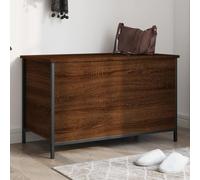 Lauuoeriau Casa & Giardino,Mobili-Cassapanca Rovere Marrone 80x42.5x50 cm Legno Ingegnerizzato