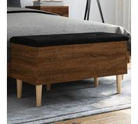 Lauuoeriau Casa & Giardino,Mobili-Cassapanca Rovere Marrone 82x42x46 cm Legno Ingegnerizzato