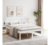 Lauuoeriau Casa & Giardino, Mobili Letto Senior Senza Materasso Bianco 140x200cm Legno massello di pino