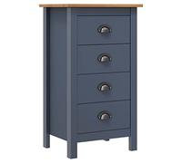 Lauuoeriau Casa & Giardino,Mobili - Tavola laterale Hill Grey 46x35x80 cm Legno di pino massello