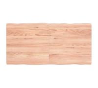 Lauuoeriau Casa & Giardino,Mobili-Tavolo Marrone Chiaro 120x60x(2-4) cm Legno massello trattato Live Edge