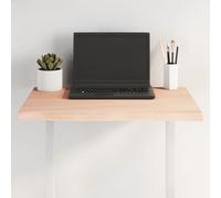 Lauuoeriau Casa & Giardino, Mobili-Tavolo Piano 60x40x2 cm Legno massello non trattato Rovere Live Edge