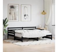 Lauuoeriau Home & Garden - Lettino per mobili con letto estraibile senza materasso, 80 x 200 cm, in legno massiccio