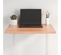 Lauuoeriau Home & Garden,Mobili-Tavolo Marrone Chiaro 60x50x2 cm Legno massello trattato Rovere Live Edge